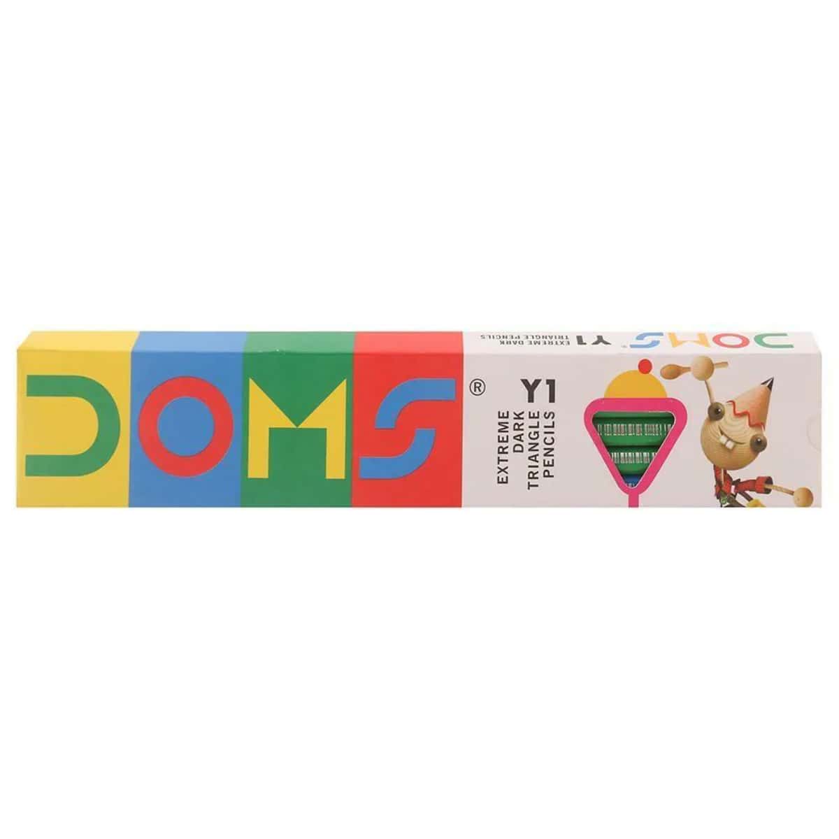 DOMS Multi Colour Pencil Y1 Pack Of 10 in bulk from India — Ant Mascot