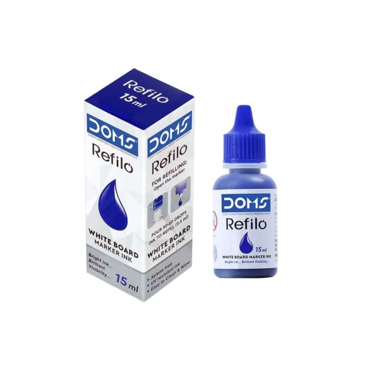 DOMS White Board Marker Ink 15Ml Blue in bulk from India — Ant Mascot