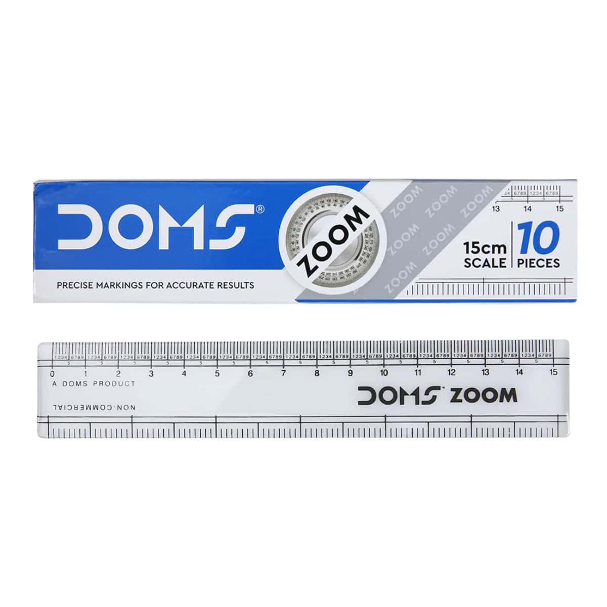 DOMS Zoom 15 cm Scale Pack Of 10 in bulk from India — Ant Mascot