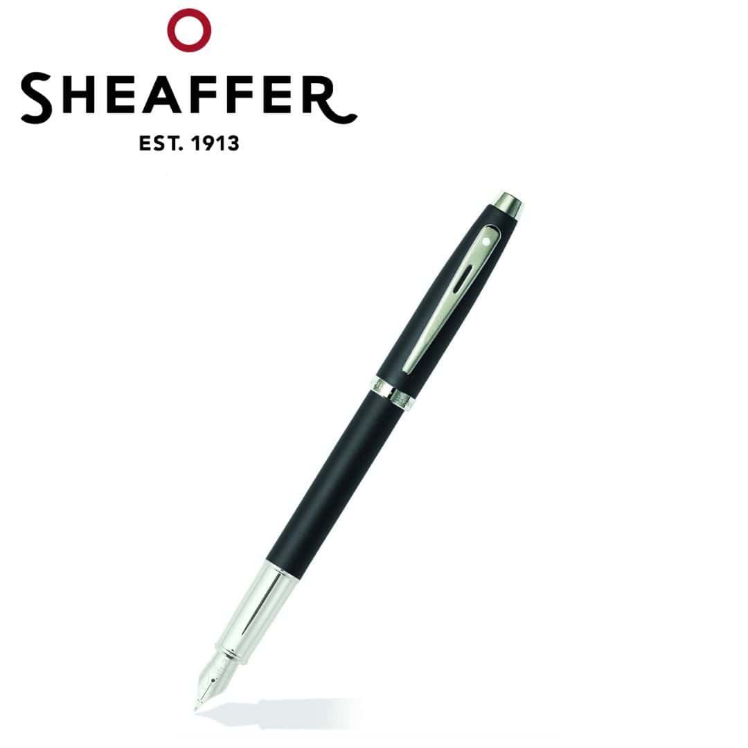 PEN SHEAFFER 100 E9317 MATTE BLACK WITH CHROME TRIM M FP in bulk from India — Ant Mascot