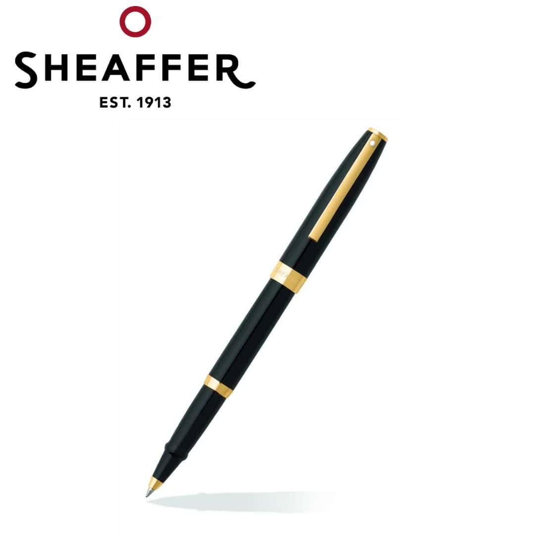 PEN SHEAFFER SAGARIS E9471 GLOSS BLACK WITH GOLD TONE TRIMS MEDIUM FP in bulk from India — Ant Mascot
