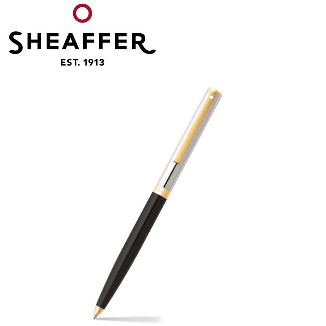 PEN SHEAFFER SAGARIS E9475 BLACK BARREL AND CHROME CAP WITH GOLD TONE TRIM MEDIUM FP in bulk from India — Ant Mascot