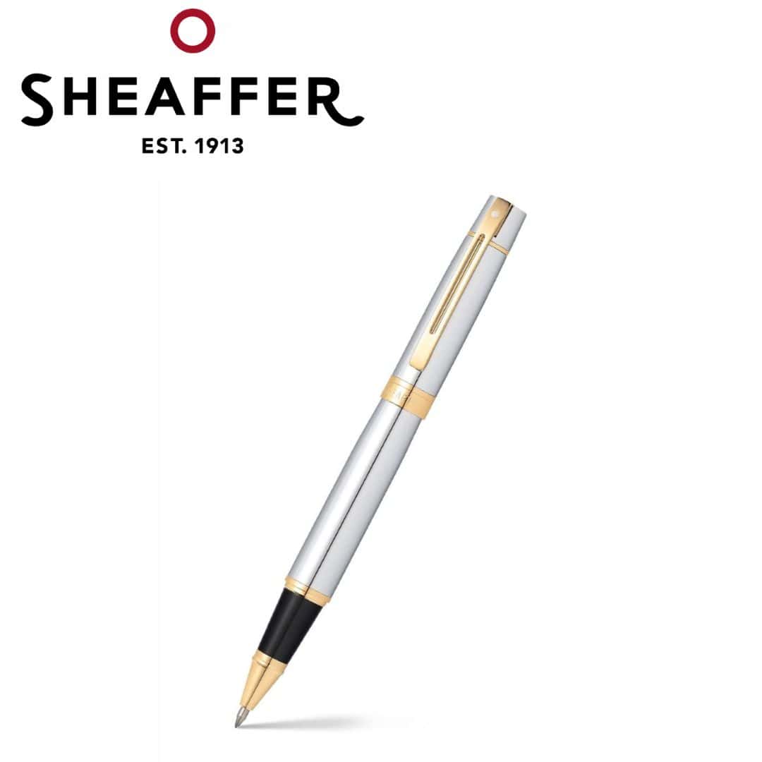 PEN SHEAFFER 300 E9342 BRIGHT CHROME WITH GOLD TONE  TRIM RB in bulk from India — Ant Mascot