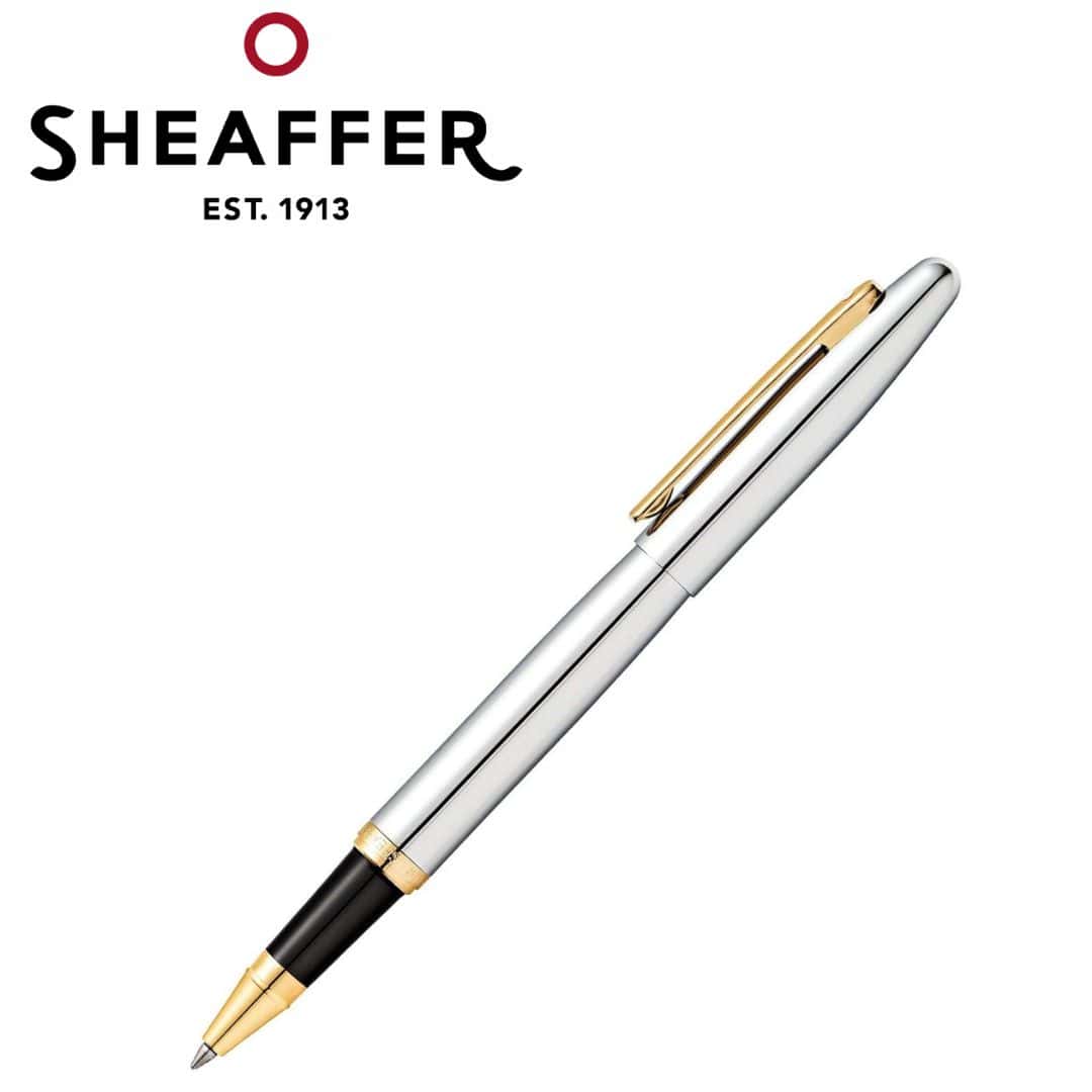 PEN SHEAFFER VFM E9422 POLISHED CHROME WITH GOLD TRIM RB in bulk from India — Ant Mascot