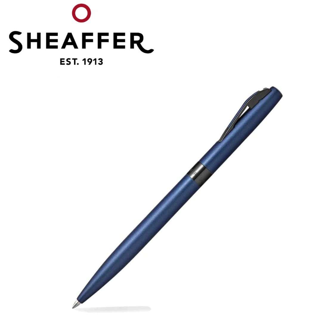 PEN SHEAFFER REMINDER E9018 MATTE BLUE LACQUER WITH POLISHED BLACK PVD TRIM BP in bulk from India — Ant Mascot