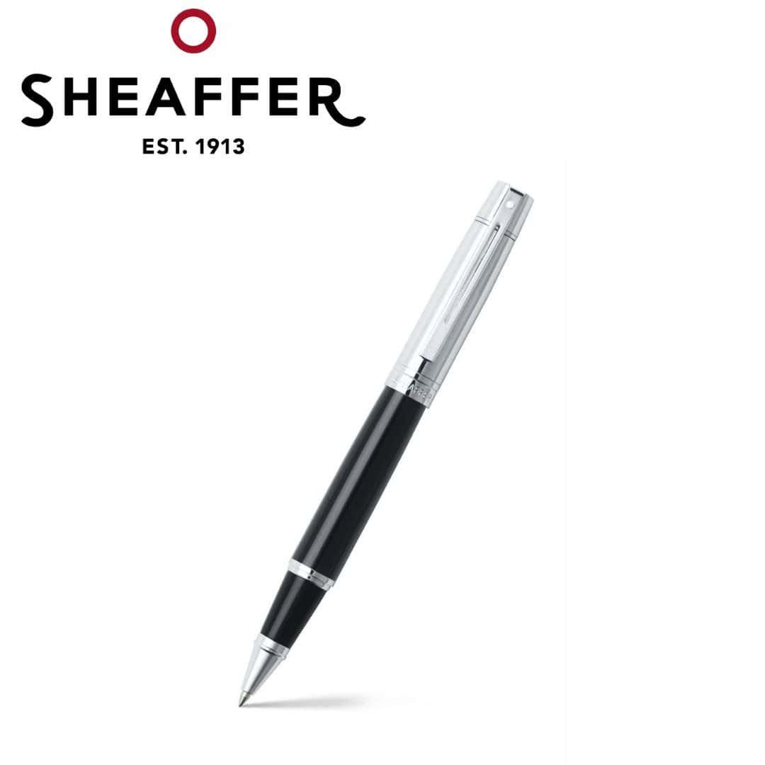 PEN SHEAFFER 300 E9314 GLOSSY BLACK BARREL CHROME CAP WITH CHROME TRIM BP in bulk from India — Ant Mascot