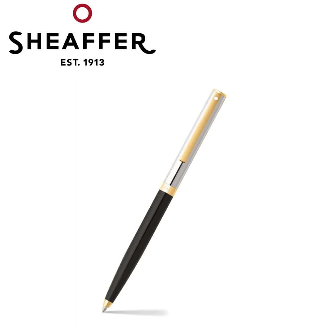 PEN SHEAFFER SAGARIS E9475 BLACK BARREL AND CHROME CAP WITH GOLD TONE TRIMS BP in bulk from India — Ant Mascot