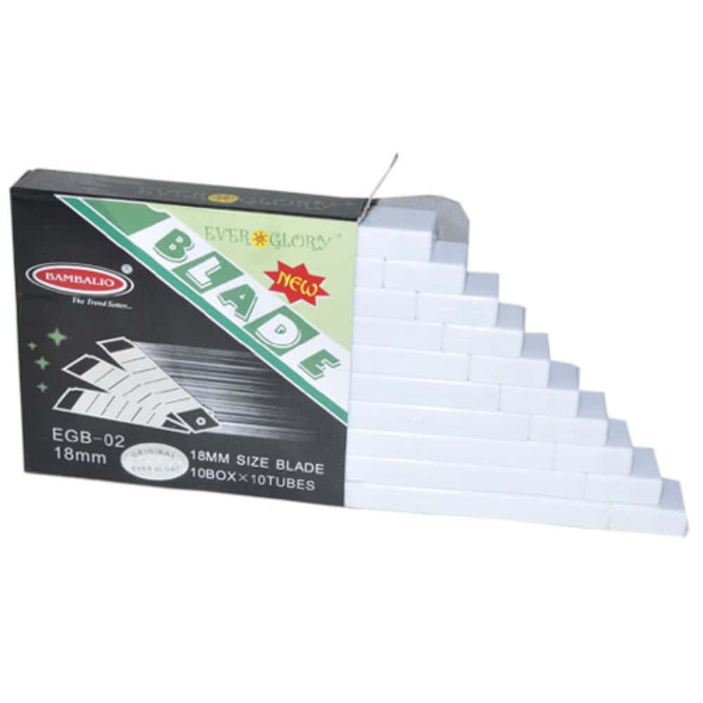Bambalio 18 mm EVER GLORY Blade Premium 10 Pcs Per Tube in bulk from India — Ant Mascot