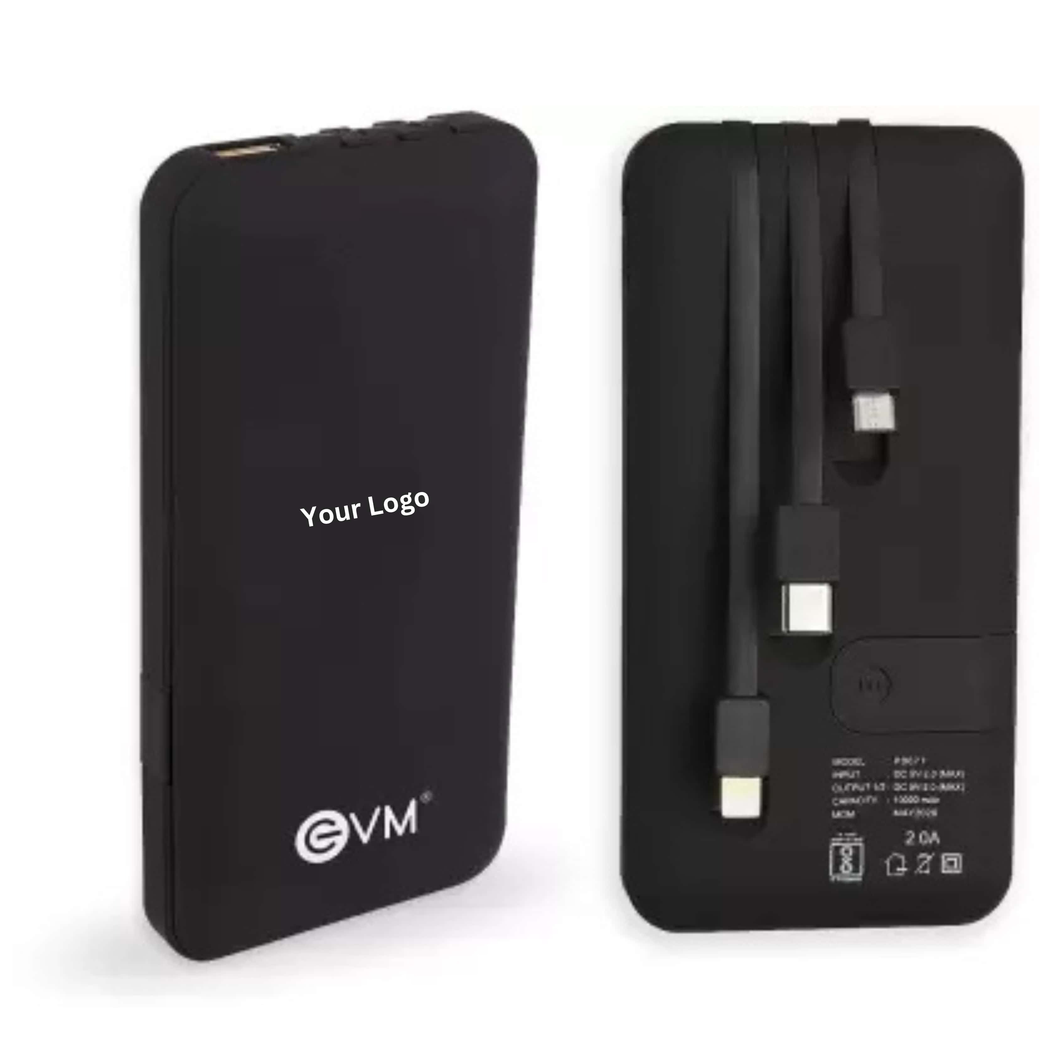 EVM EnBound 10000mAh Black Powerbank in bulk from India — Ant Mascot