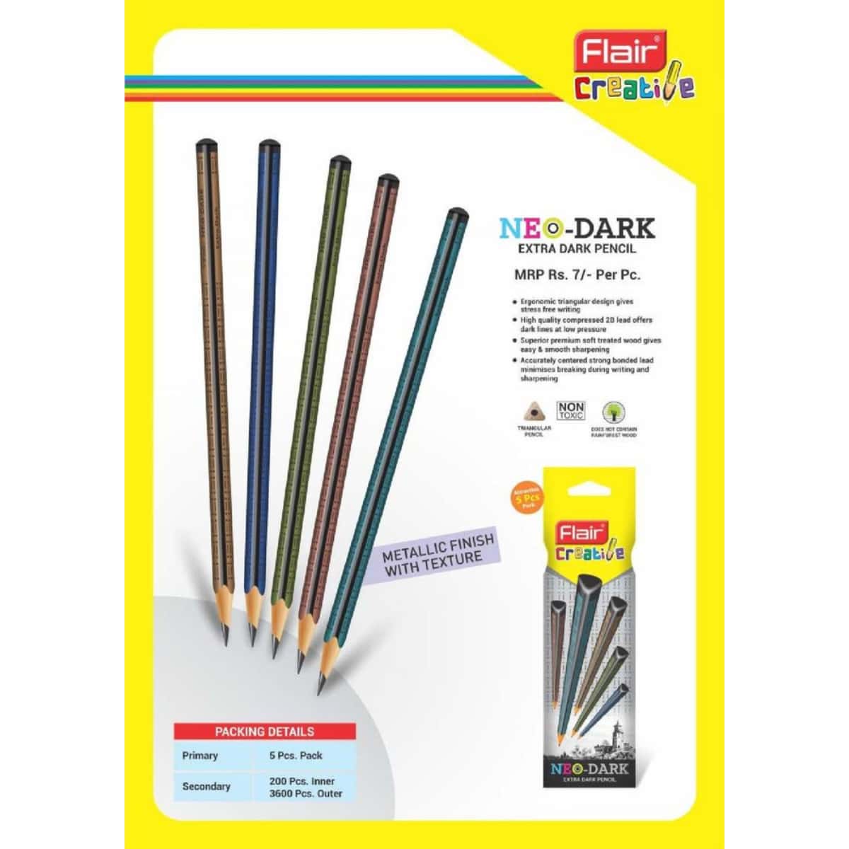 Flair Neo Dark Pencil Pack Of 10 in bulk from India — Ant Mascot