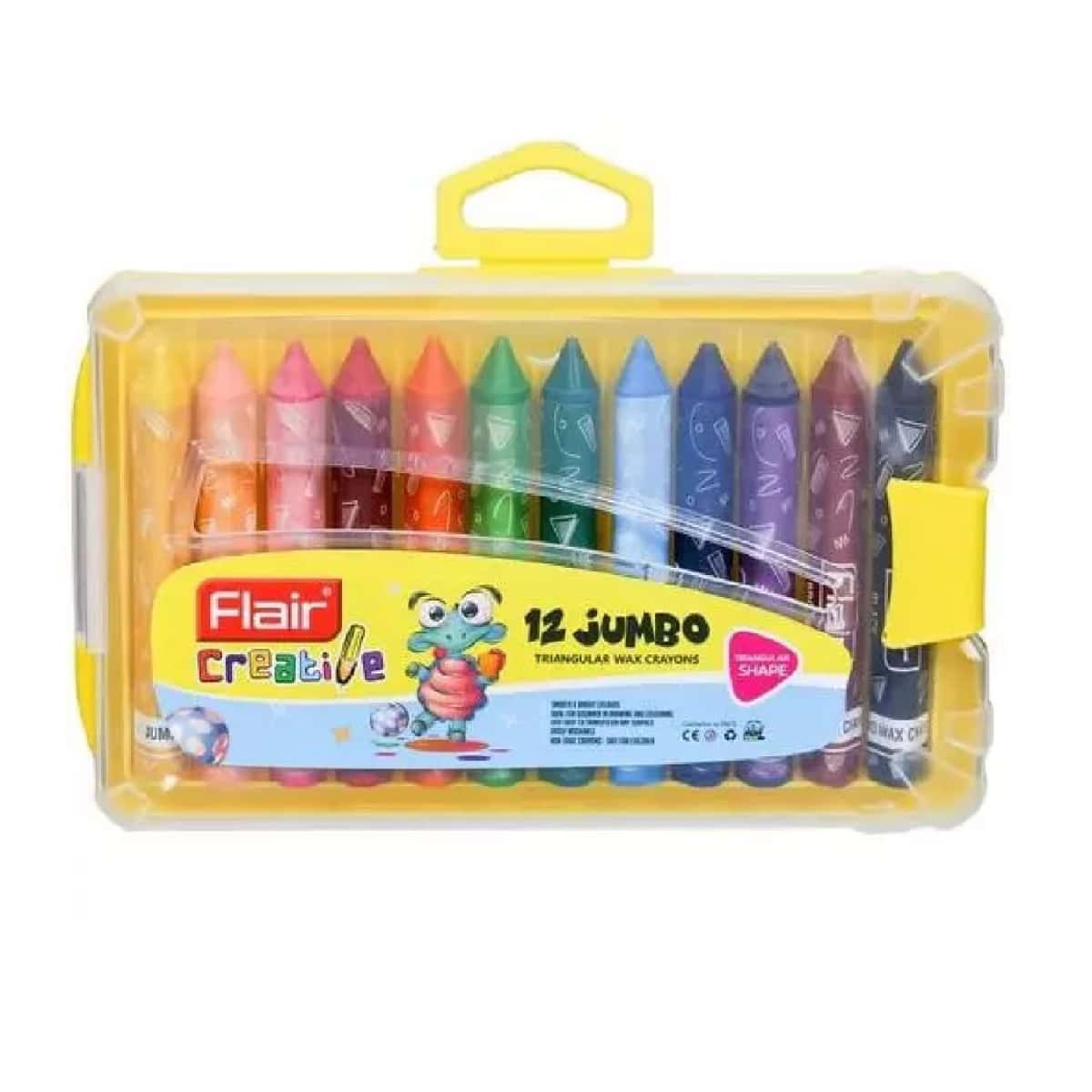 Flair Jumbo Wax Crayons Tri 12 in bulk from India — Ant Mascot