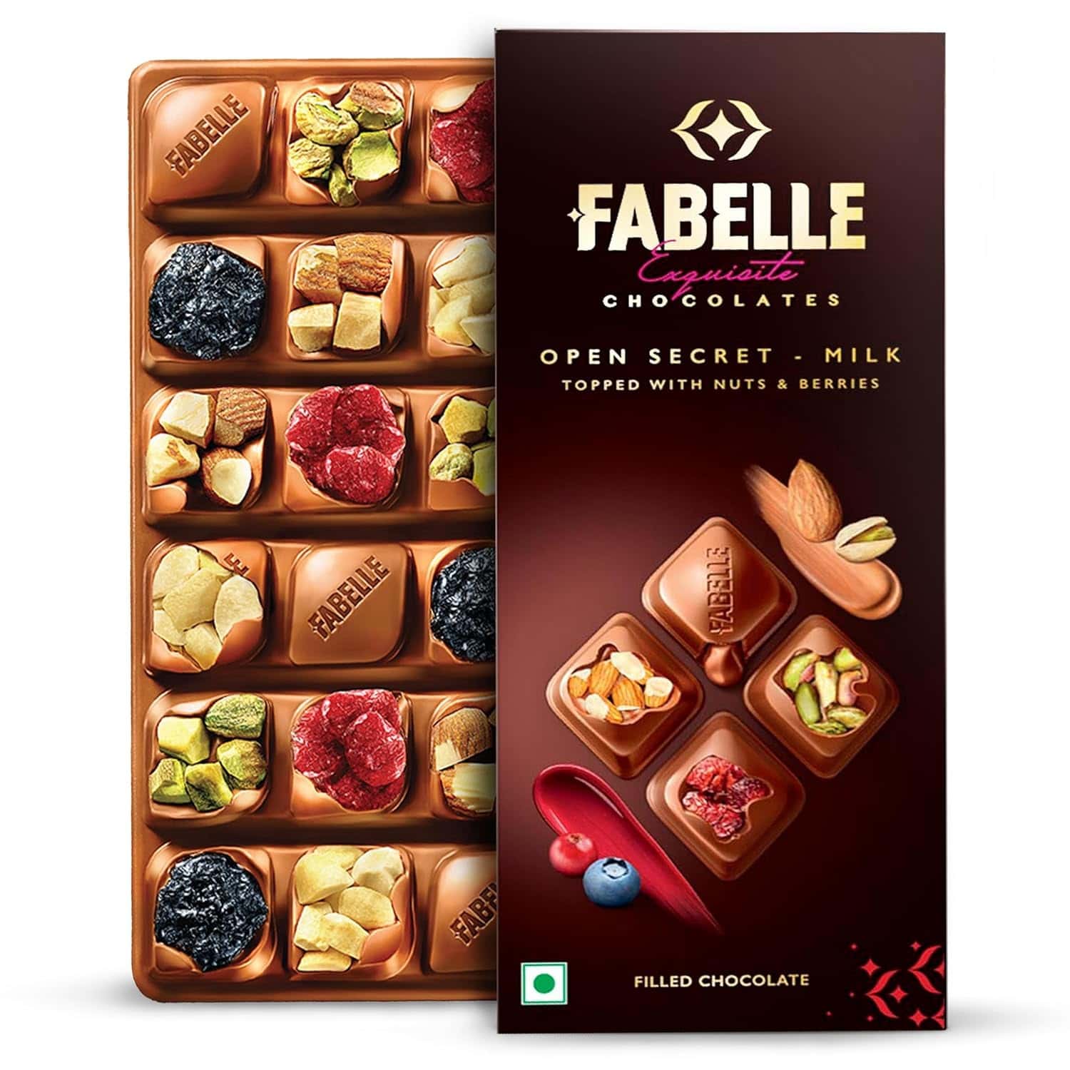Fabelle Open Secret - Milk Luxury Chocolate Bar in bulk from India — Ant Mascot