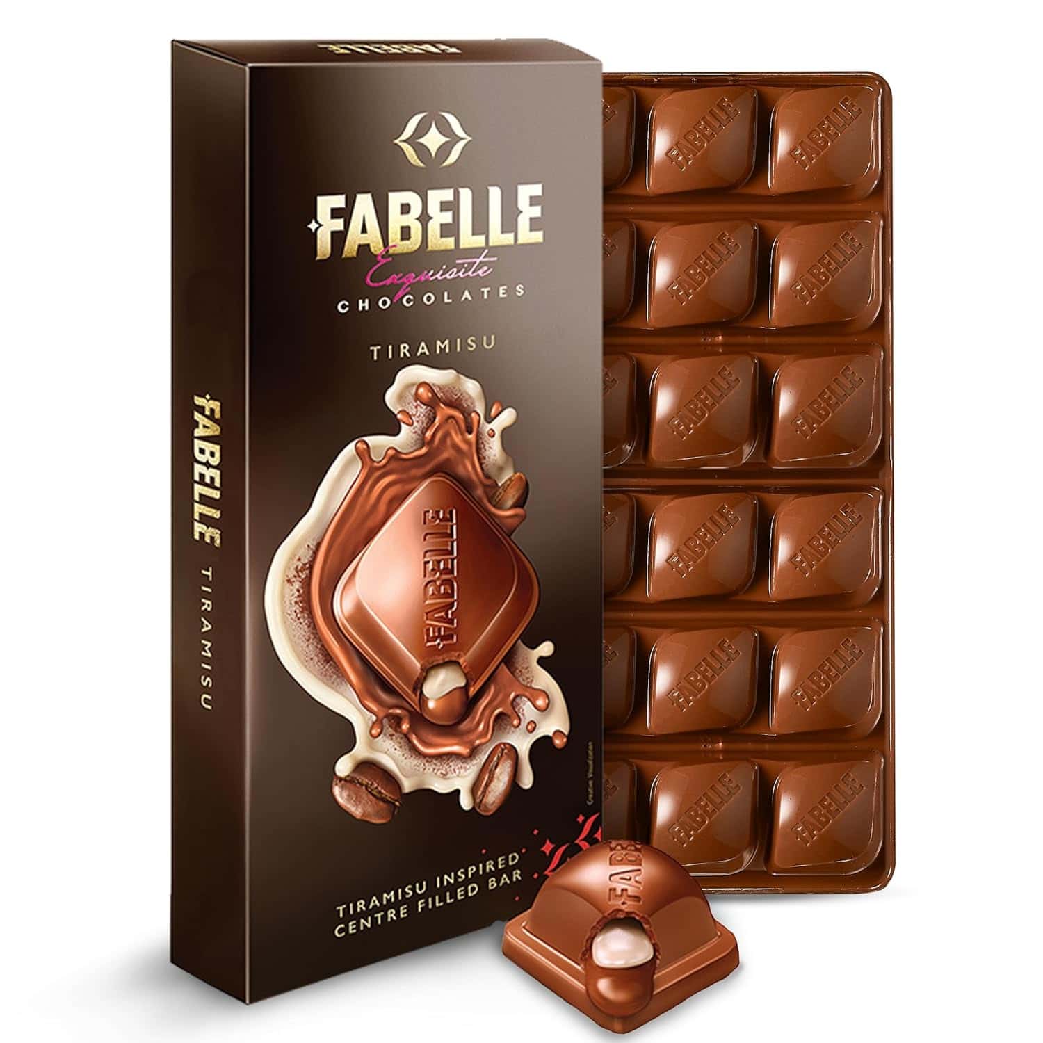 Fabelle Tiramisu Luxury Milk Chocolate Bar in bulk from India — Ant Mascot
