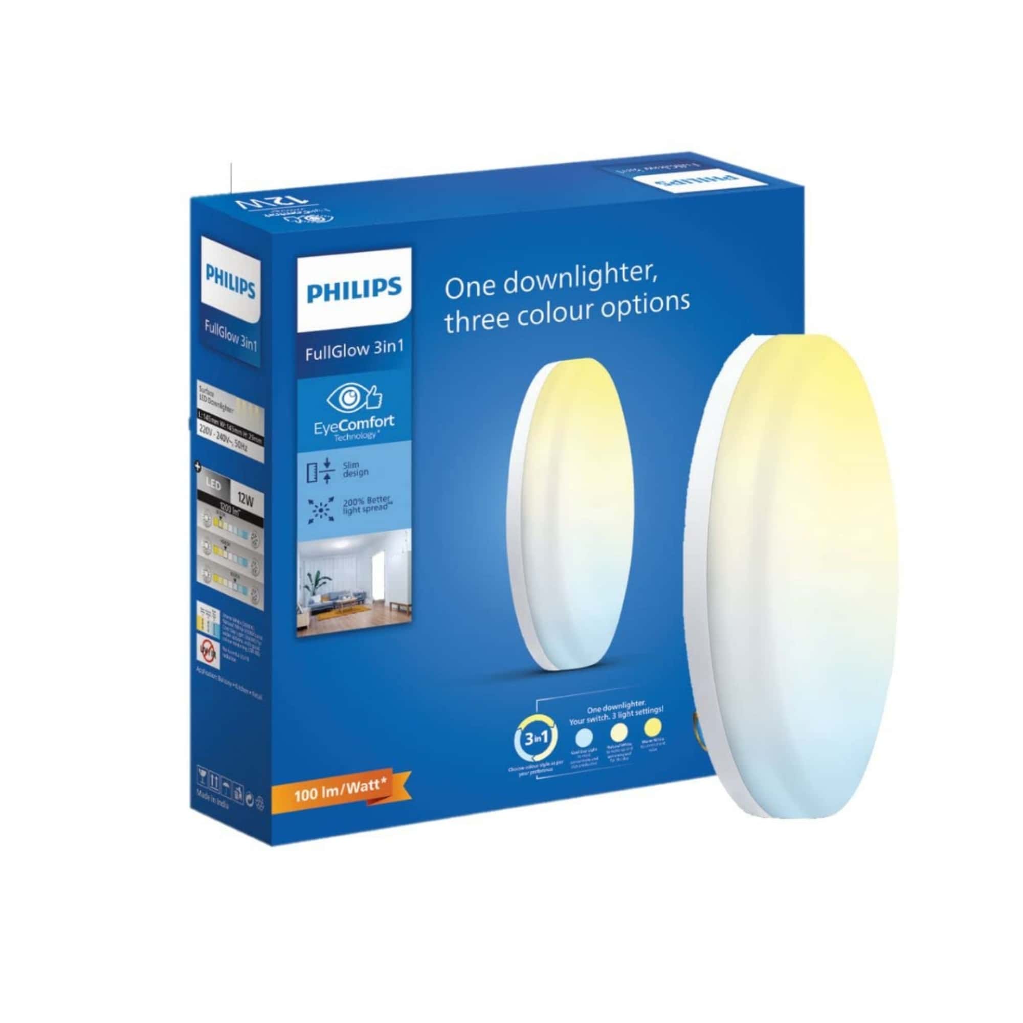 12W Regular Ceiling Light 3 in 1 Full Glow in bulk from India — Ant Mascot