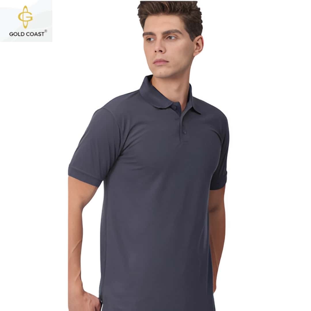 Gold Coast Air-Tex Dry-fit Polo T-Shirt - Grey in bulk from India — Ant Mascot