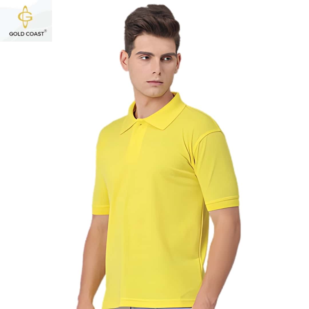 Gold Coast Air-Tex Dry-fit Polo T-Shirt - Yellow in bulk from India — Ant Mascot