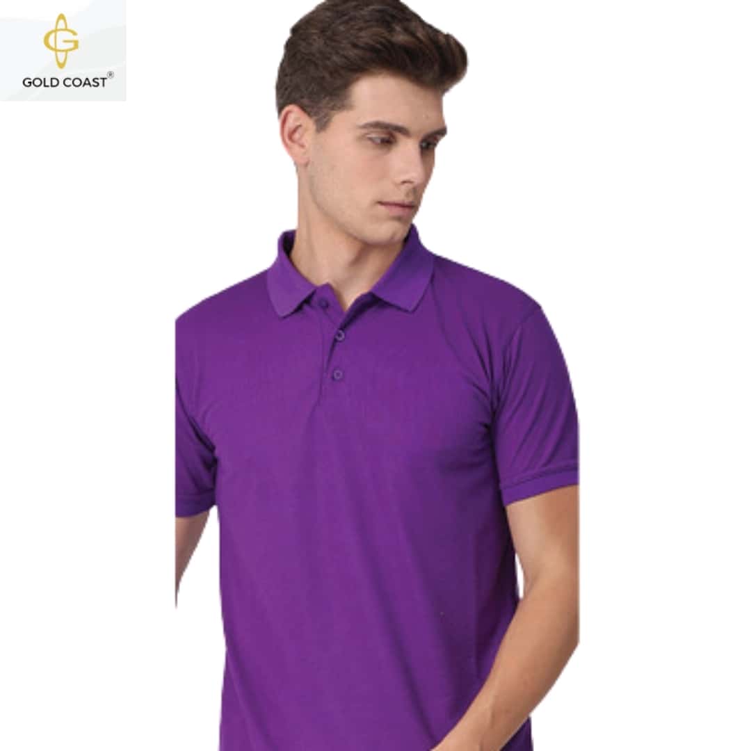 Gold Coast Air-Tex Dry-fit Polo T-Shirt - Purple in bulk from India — Ant Mascot