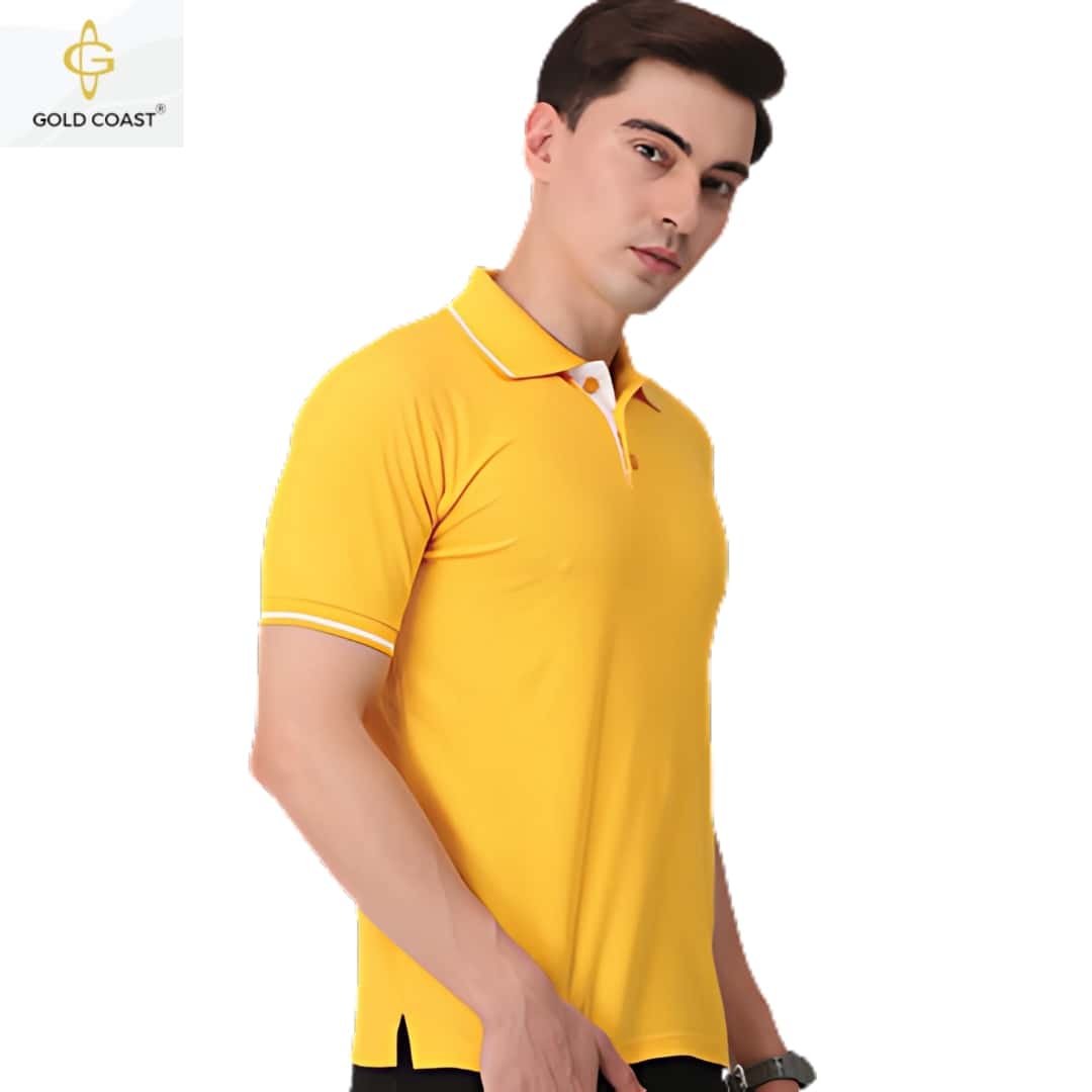 Gold Coast Pique Polo T-Shirt - Yellow in bulk from India — Ant Mascot
