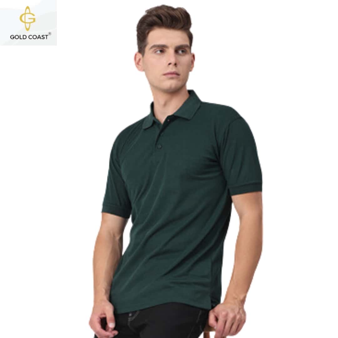 Gold Coast Air-Tex Cotton Polo T-Shirt - Green in bulk from India — Ant Mascot