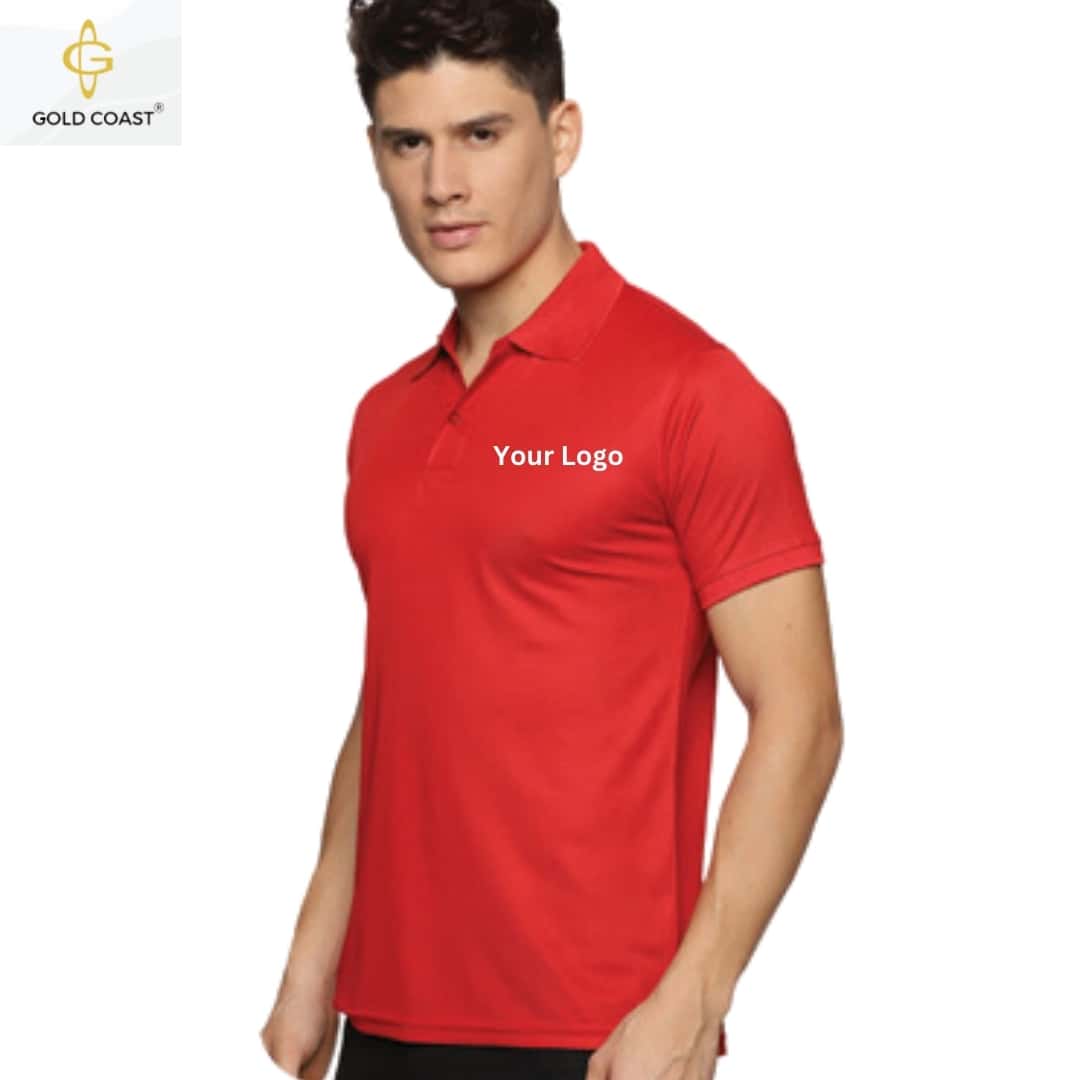 Gold Coast Oxy Knit Dri-Fit Polo T-Shirt - Red in bulk from India — Ant Mascot