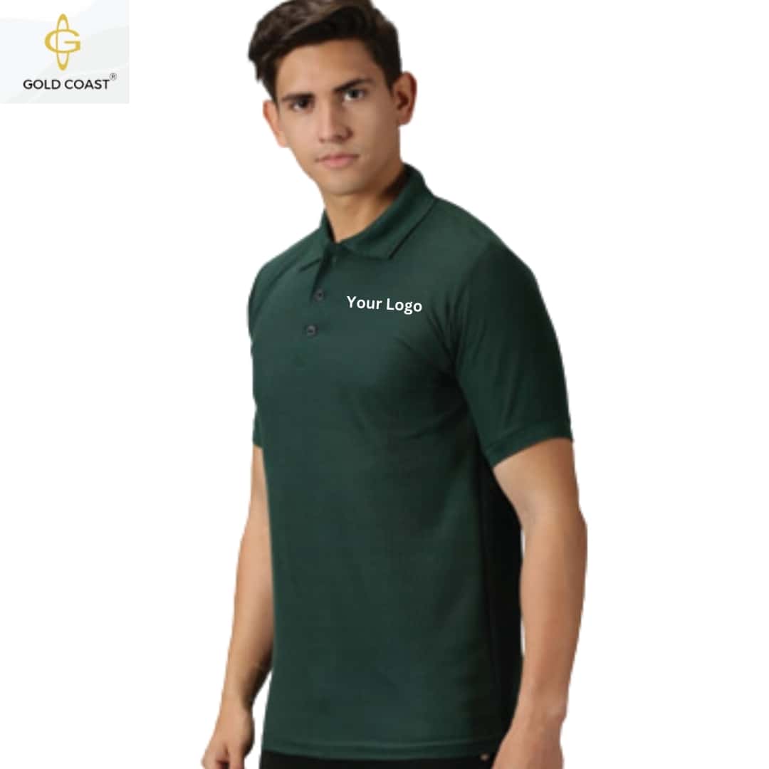 Gold Coast Spun Pique Polo T-Shirt - Green in bulk from India — Ant Mascot