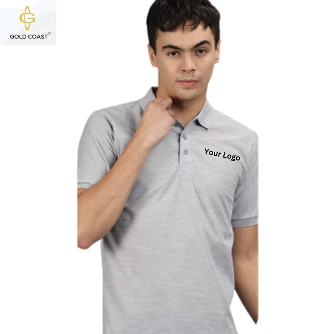 Gold Coast Spun Pique Polo T-Shirt - Grey in bulk from India — Ant Mascot