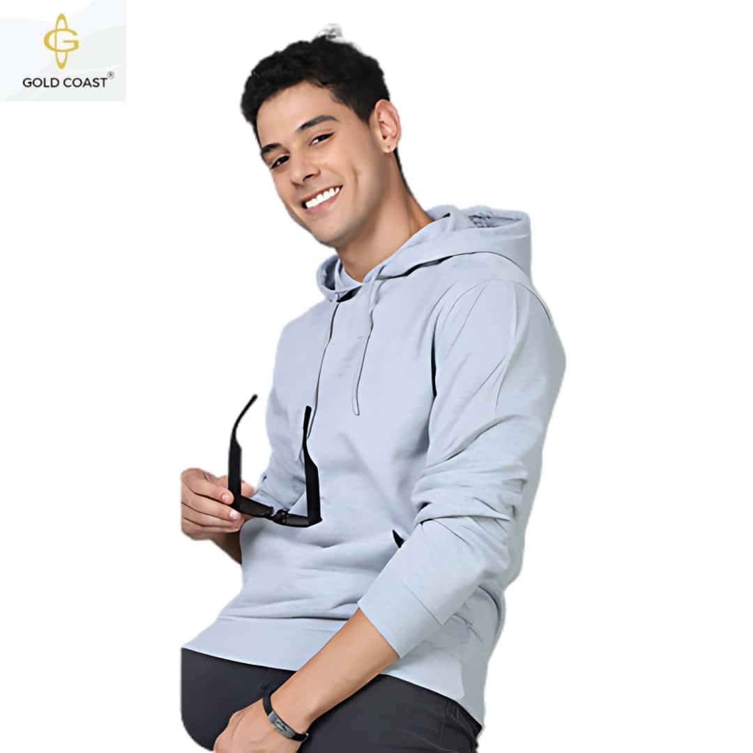Gold Coast Hoodie Without Zip - Grey in bulk from India — Ant Mascot