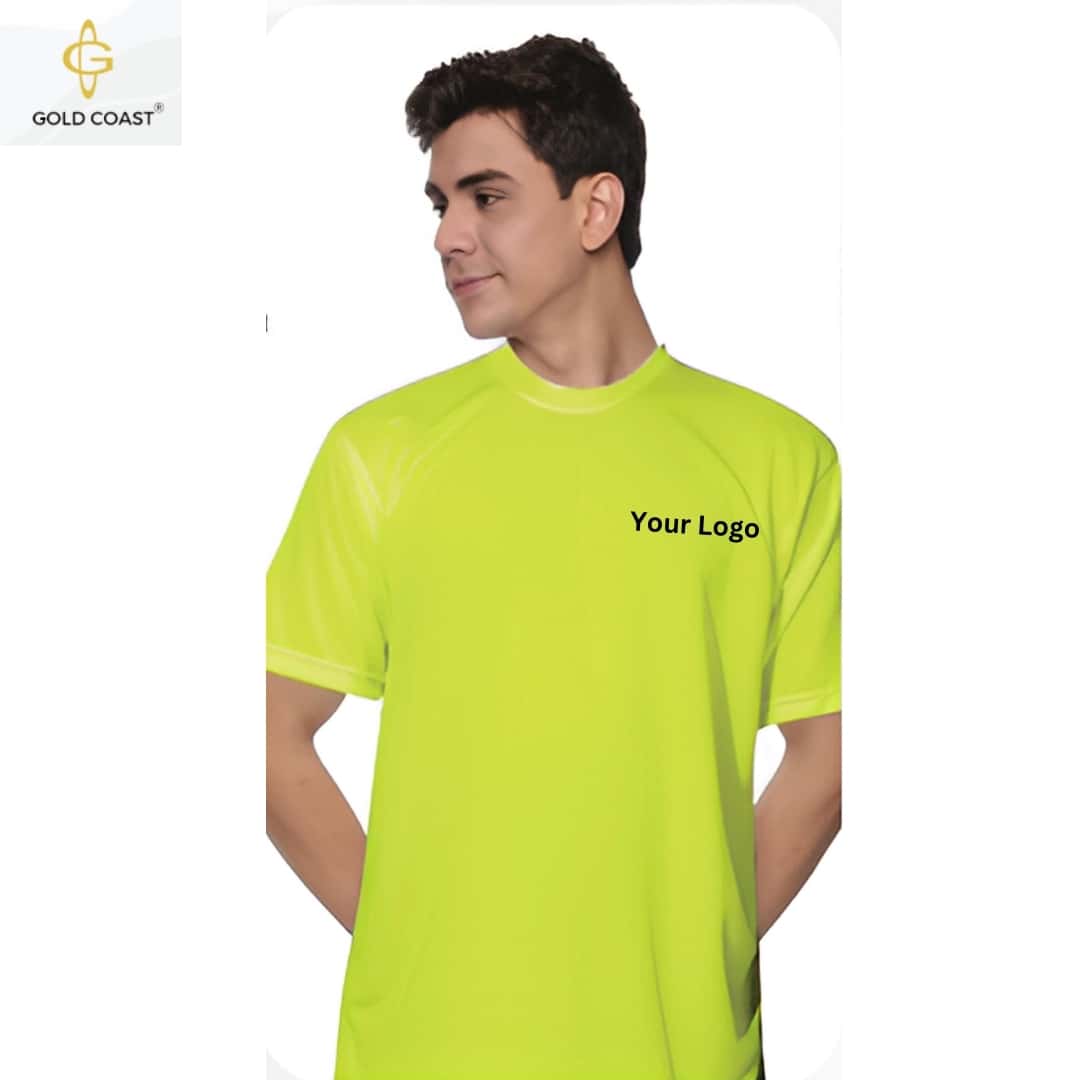 Gold Coast DRI-FIT PP Round Neck T-Shirt - Lemon Yellow in bulk from India — Ant Mascot