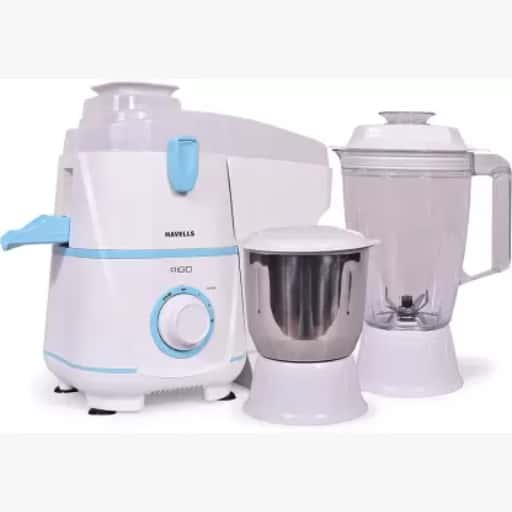 Havells Rigo 2 Jar 500W Juicer Mixer Grinder (White-Light Blue) in bulk from India — Ant Mascot