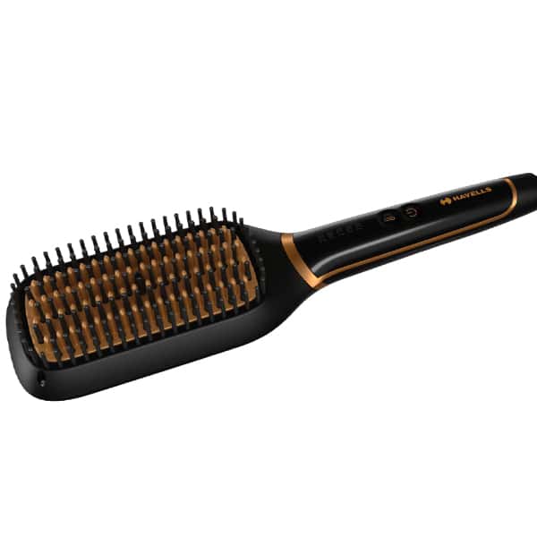 Havells HS4211 Hair Straightening Brush Black in bulk from India — Ant Mascot