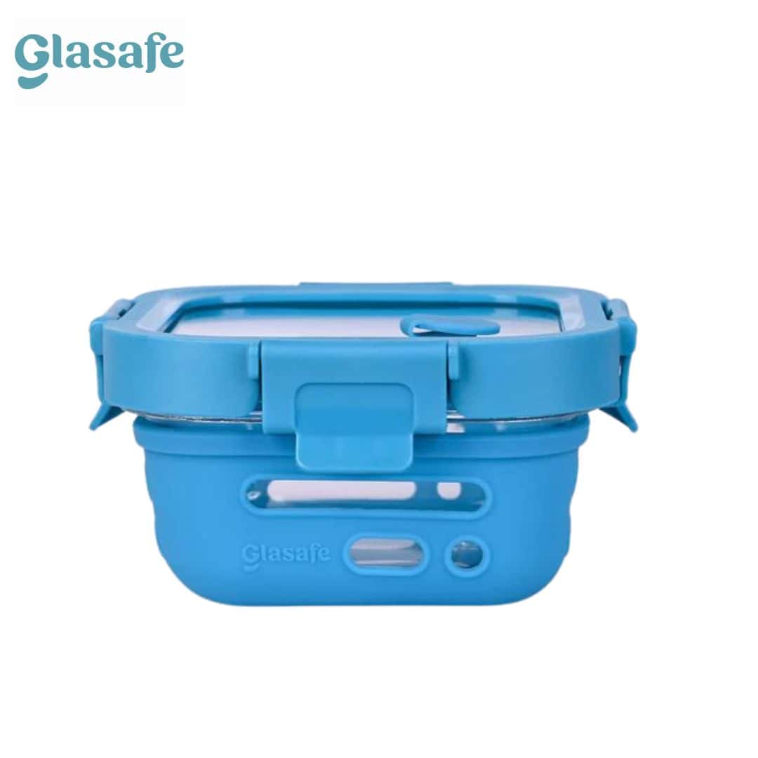 GLASAFE FRESH GRIP TIFFIN   TRANQULI TEAL 320ML - BLUE COLOR in bulk from India — Ant Mascot