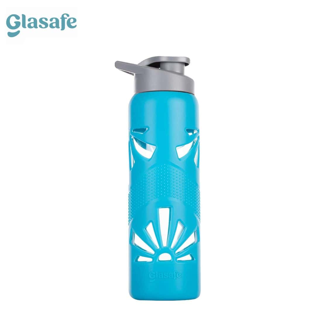 GLASAFE CLEAR GRIP  WATER BOTTLE 750ML - BLUE COLOR in bulk from India — Ant Mascot