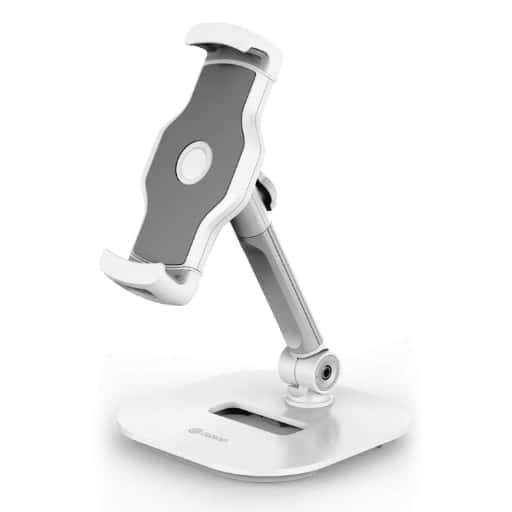 Gripp Premium Metal Table Top Pivot Mobile Holder Stand (White) in bulk from India — Ant Mascot