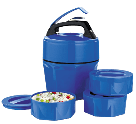 Octomeal Lunch Box 3 Containers (Plastic) in bulk from India — Ant Mascot