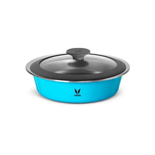 Vaya Hautecase Serveware HC 1100 Glass Lid - Azure Blue in bulk from India — Ant Mascot