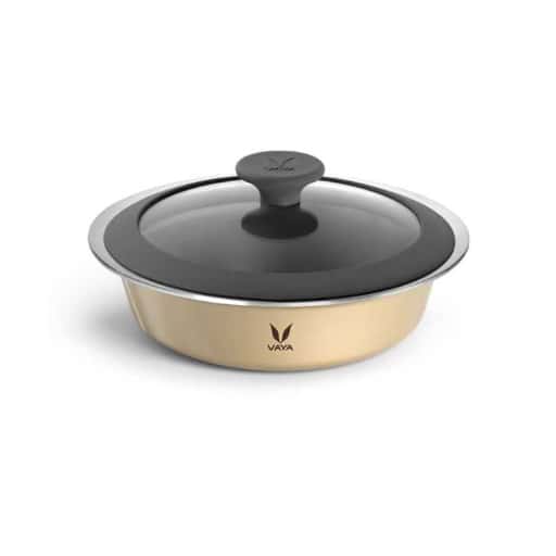 Vaya Hautecase Serveware HC 1100 Glass Lid - Gold in bulk from India — Ant Mascot
