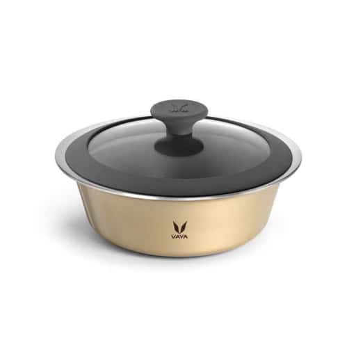 Vaya Hautecase Serveware HC 1500 Glass Lid - Gold in bulk from India — Ant Mascot