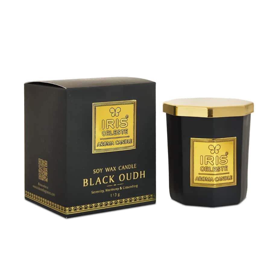 IRIS Celeste Soy Wax Aroma Candle - Black Oudh in bulk from India — Ant Mascot