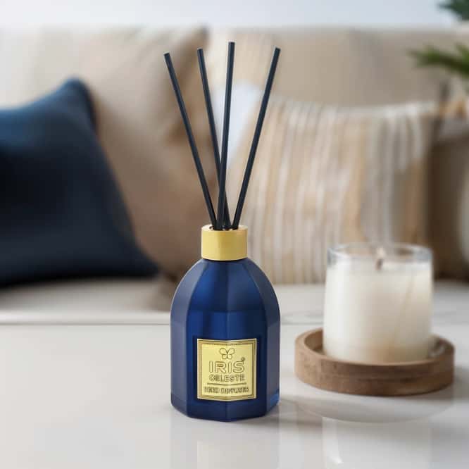 IRIS Celeste Coral Blue Reed Diffuser Set in bulk from India — Ant Mascot