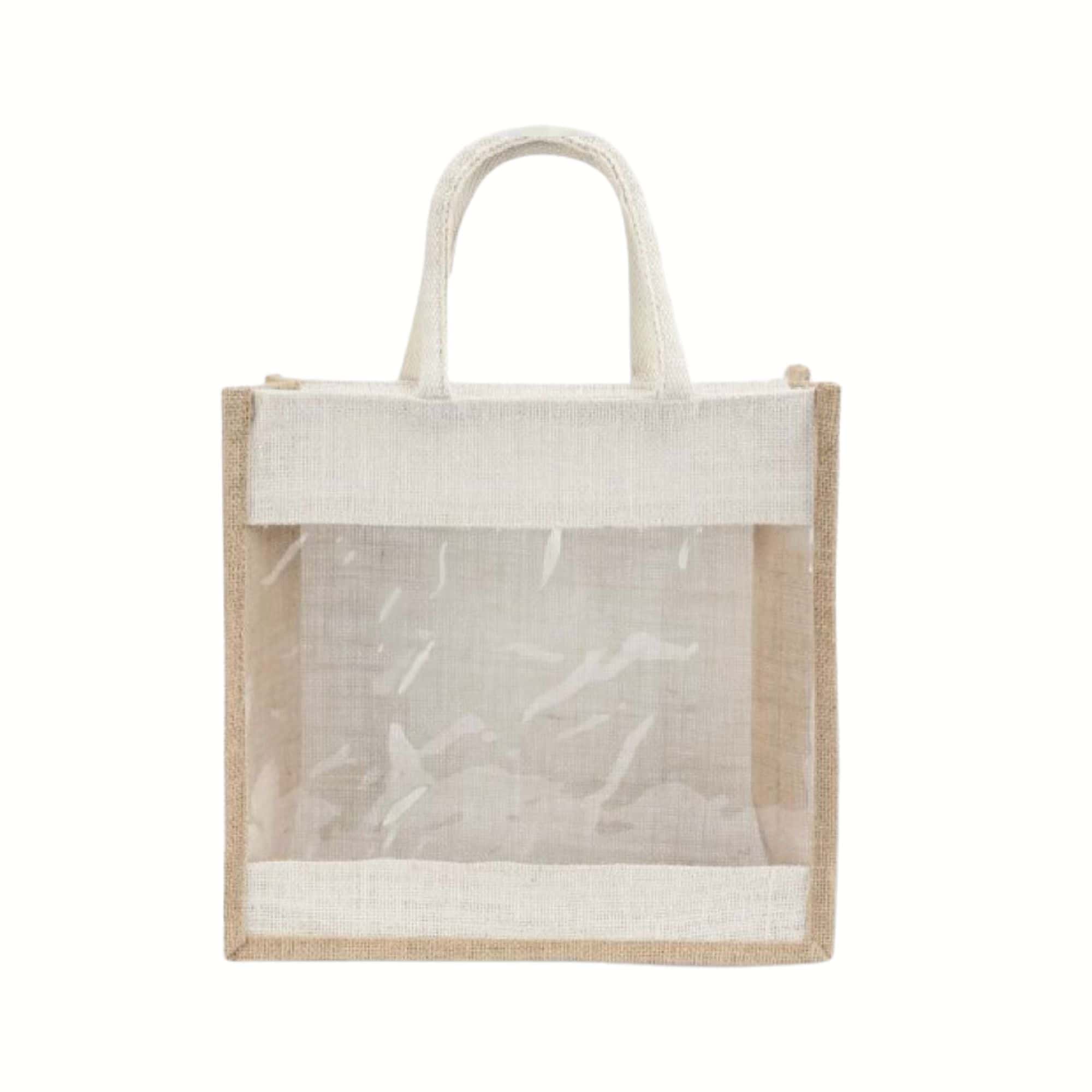 Jute Bags With Window Large in bulk from India — Ant Mascot