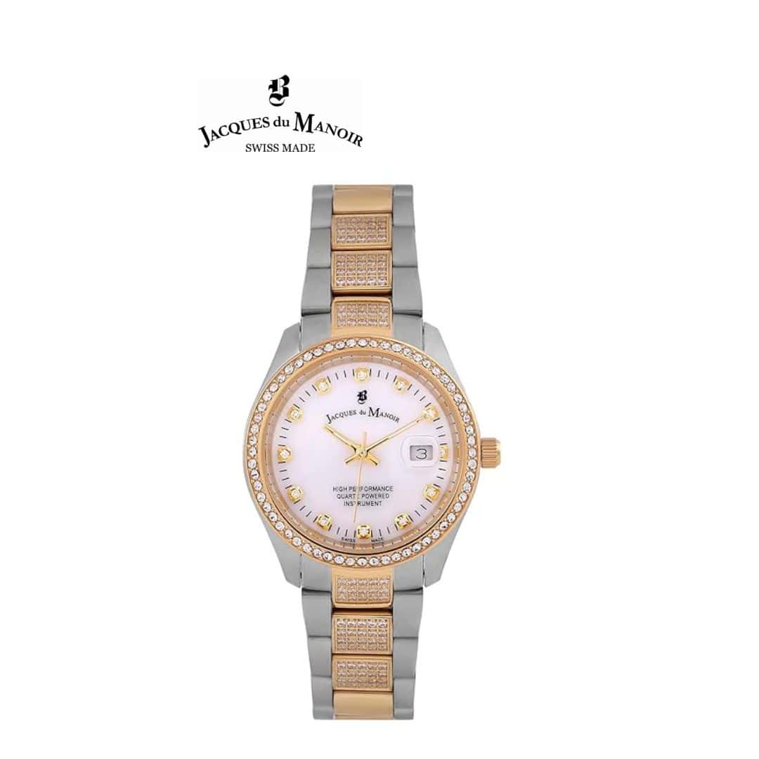 JACQUES DU MANOIR Inspiration Beauty Swiss Made Analog Silver Round Dial Women's Watch in bulk from India — Ant Mascot