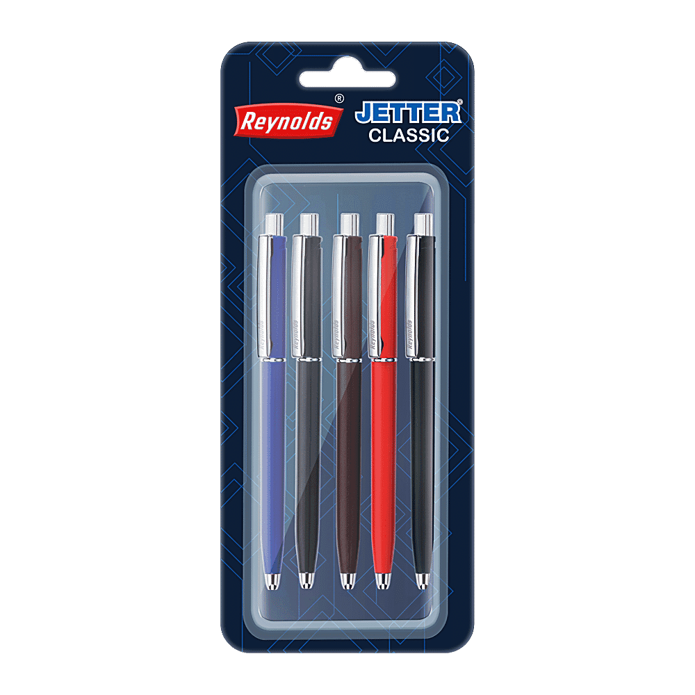 Reynolds Jetter Classic Ball Pen Pack Of 5 in bulk from India — Ant Mascot