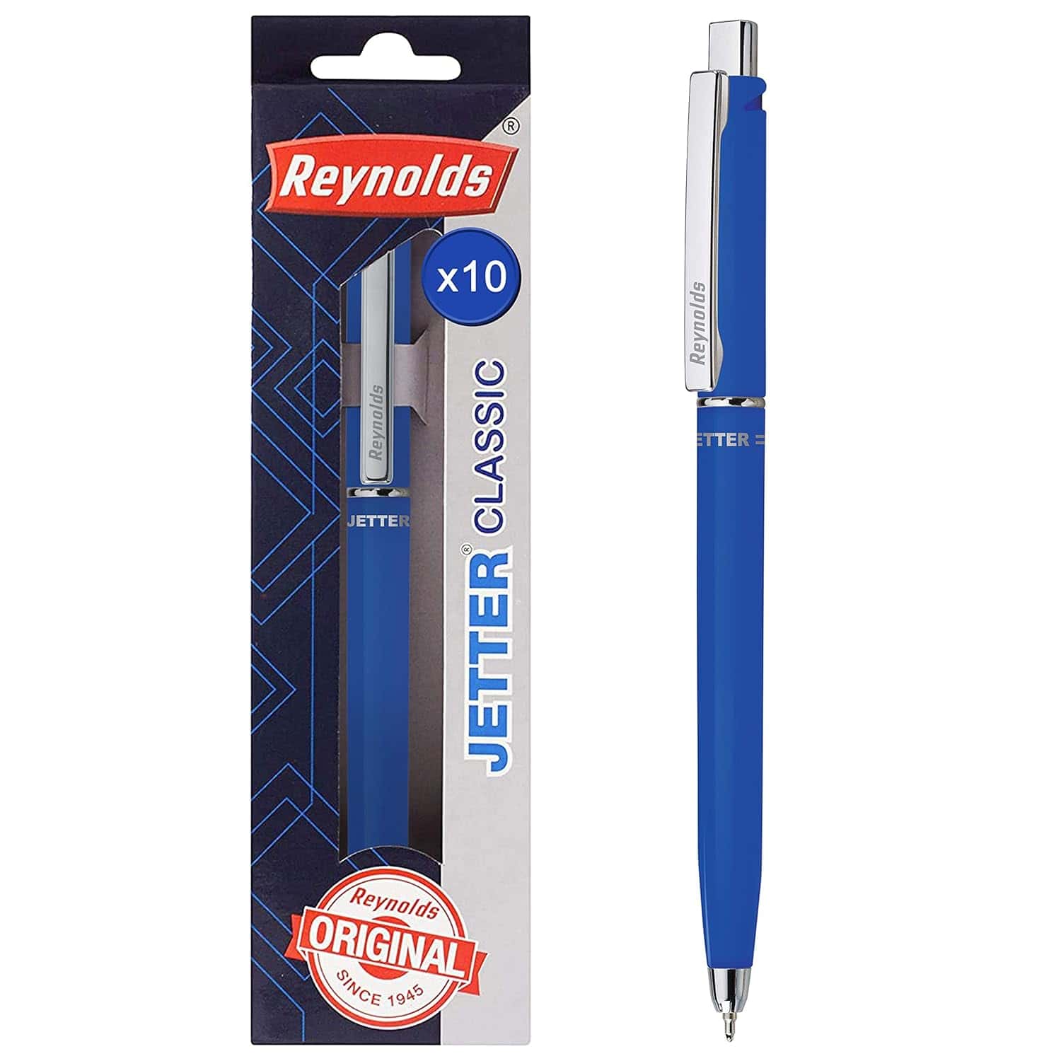Reynolds Jetter Classic Ball Pen Blue in bulk from India — Ant Mascot