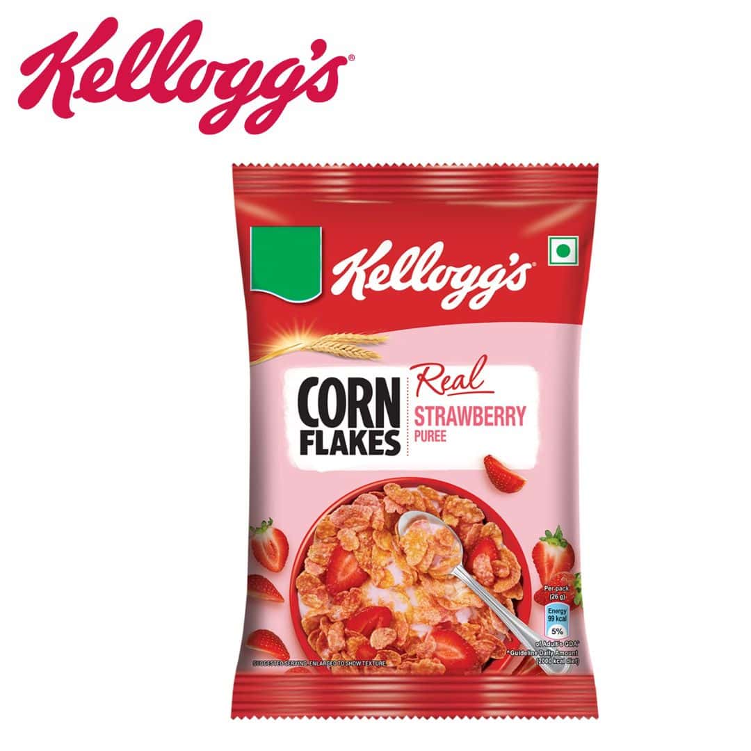 Kelloggs Corn Flakes Strawberry 26g in bulk from India — Ant Mascot