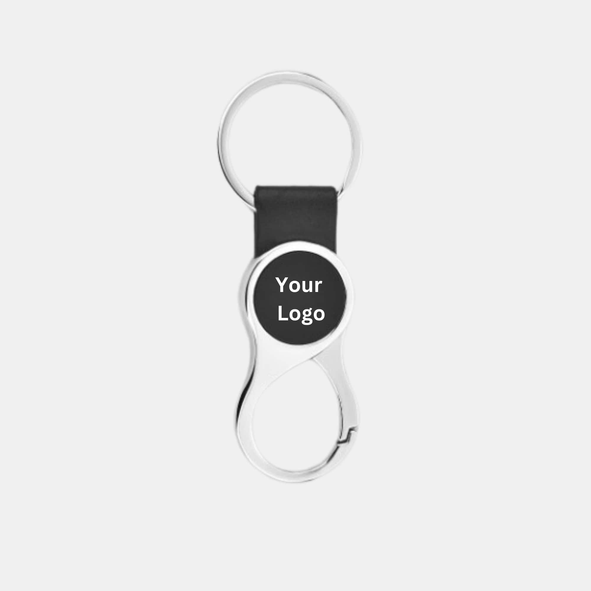 Double Oval Loop Metal Keychain in bulk from India — Ant Mascot