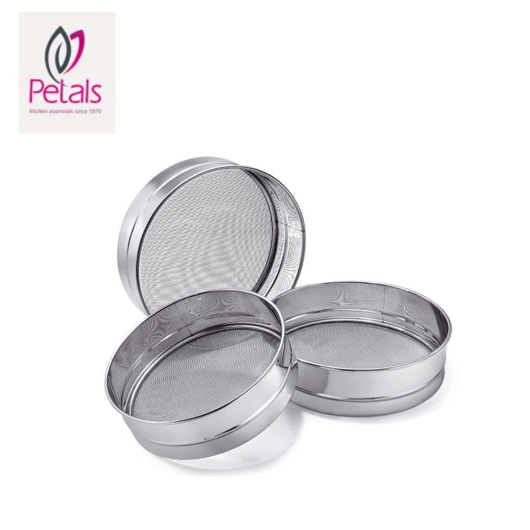 Petals Atta Sieve (3Pcs Set) in bulk from India — Ant Mascot