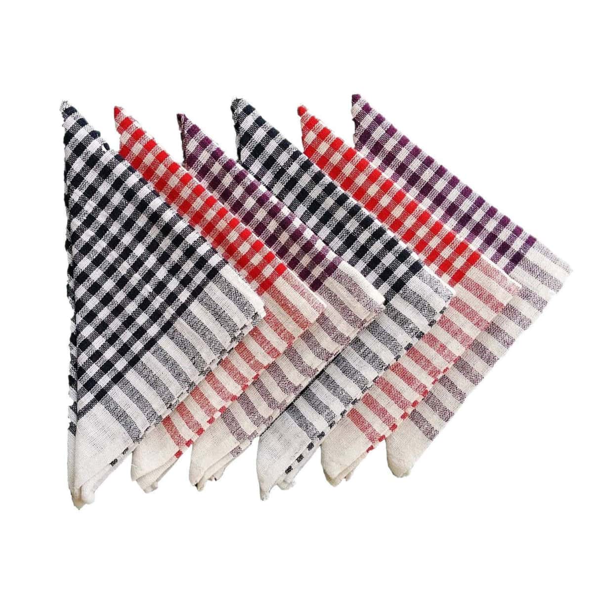 Kitchen Cloth/ Check Cloth Pack of 12 Assorted in bulk from India — Ant Mascot