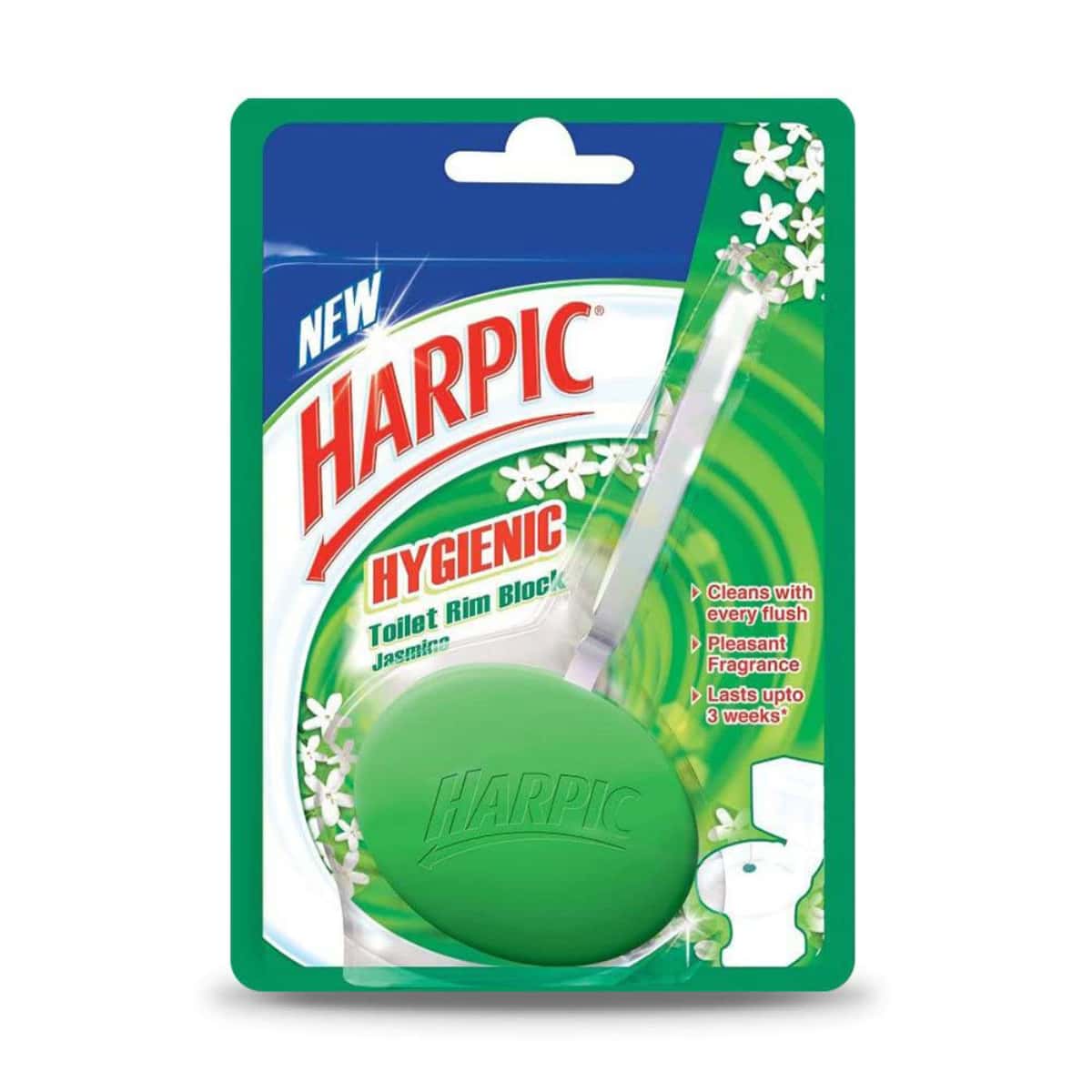 Harpic Hygienic Toilet Cleaner Rim Block Jasmine 26 g in bulk from India — Ant Mascot