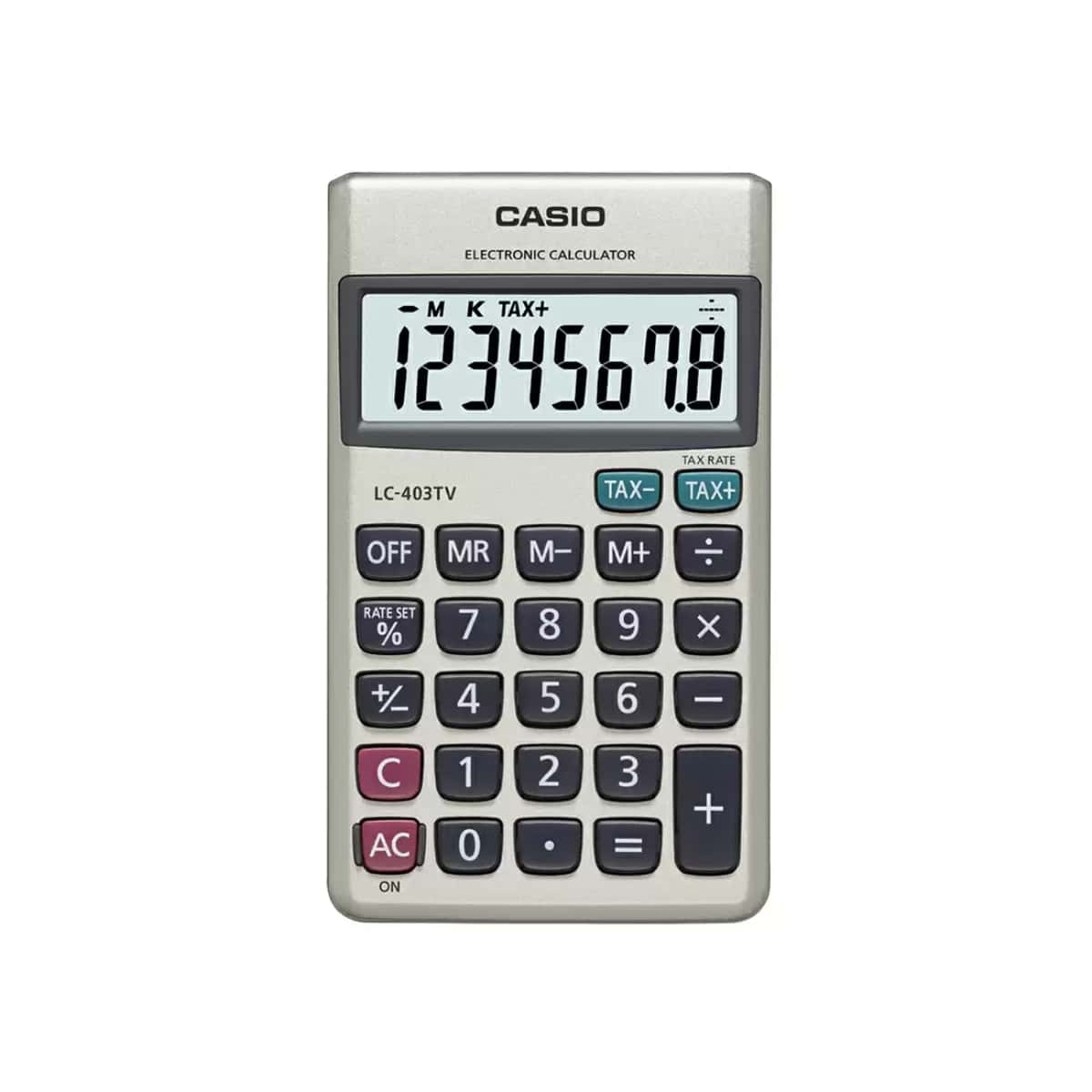 Casio LC-403TV Portable Calculator with Metal Faceplate in bulk from India — Ant Mascot
