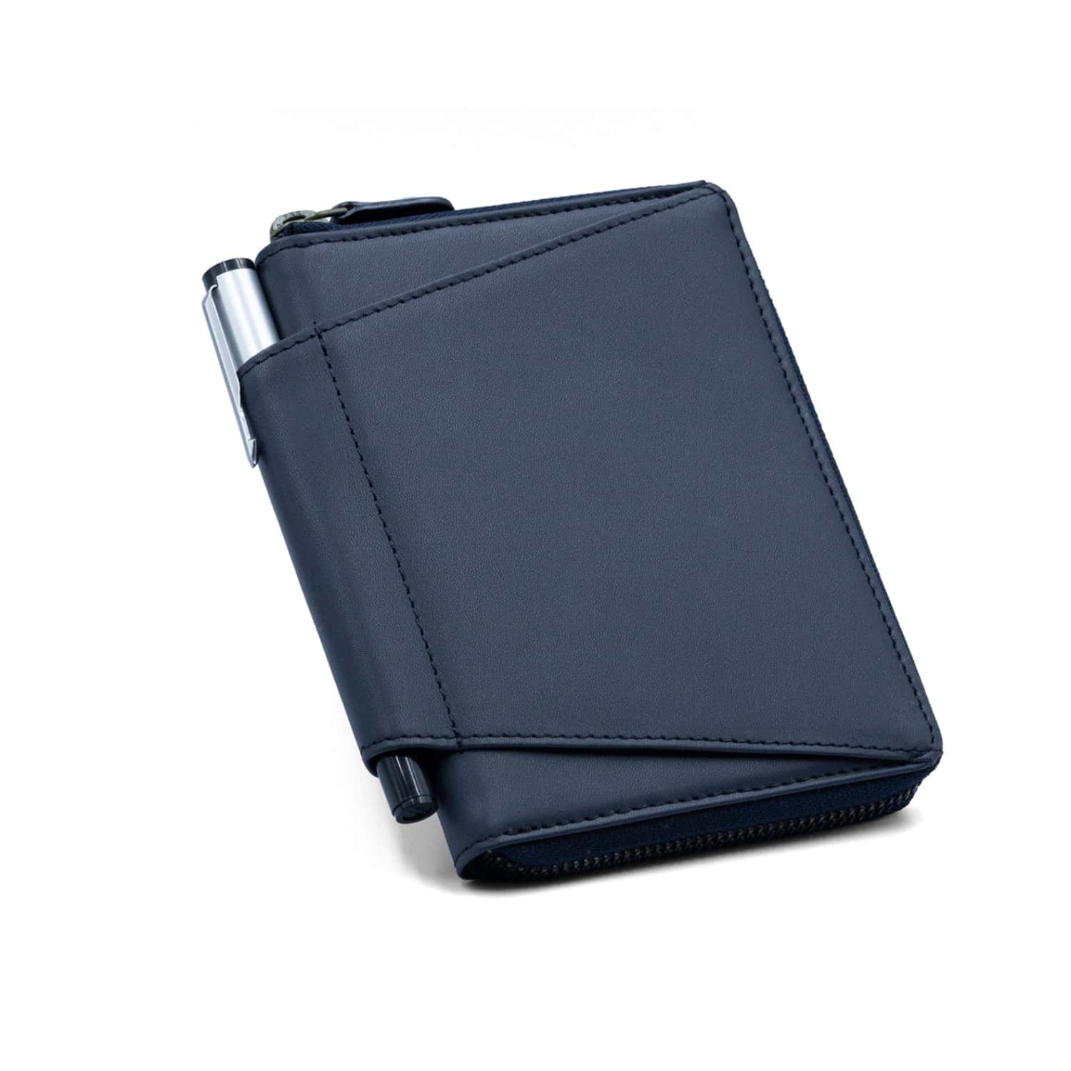 Leather Chef Travel Wallet Midnight Blue in bulk from India — Ant Mascot